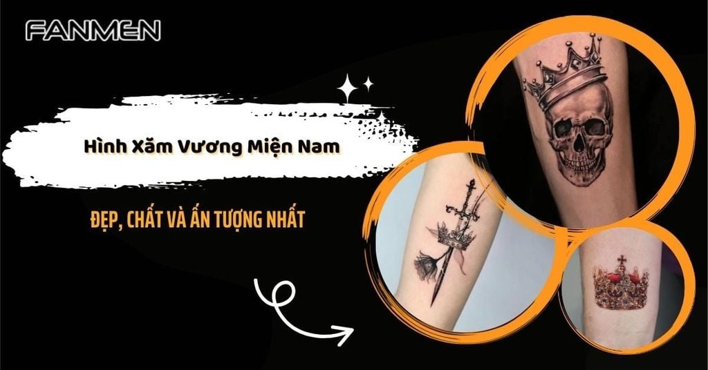 Hình xăm vương miện nam