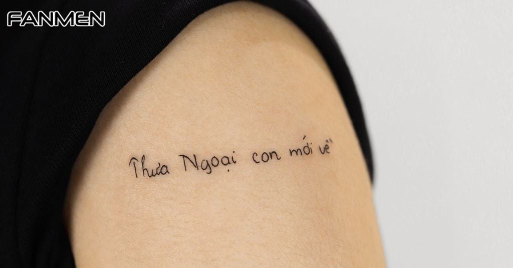 Lưu ý trước sao khi sở hữu hình xăm chữ nhỏ đẹp cho nam