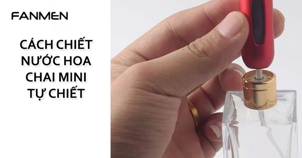 Cách chiết&nbsp; body mist bằng chai mini tự chiết