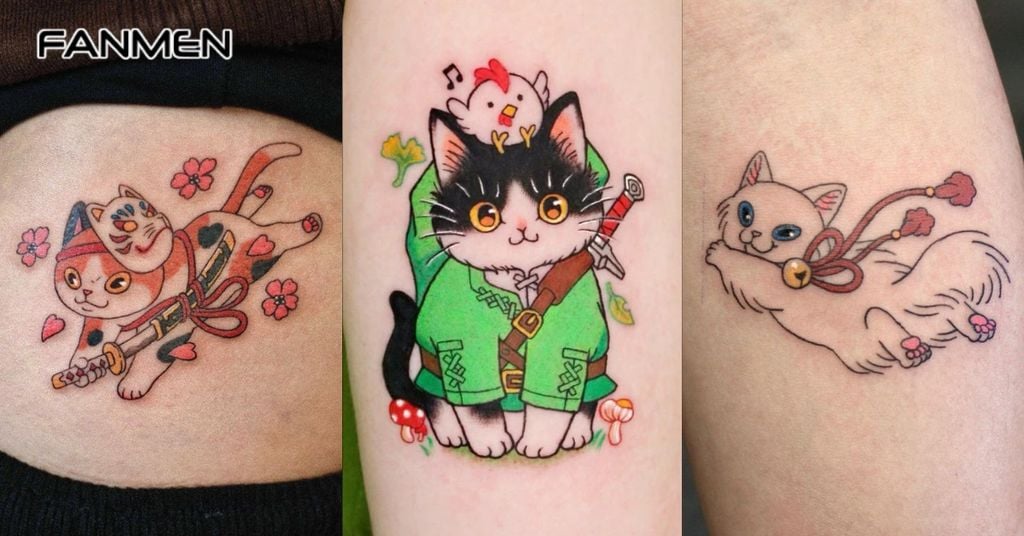 Hình Xăm Mèo Thần Tài Độc Đáo Khác 2
