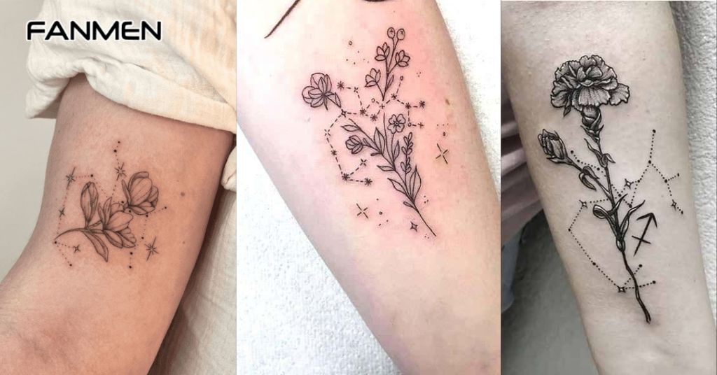 Hình Xăm Nhân Mã Kết Hợp Yếu Tố Khác 1