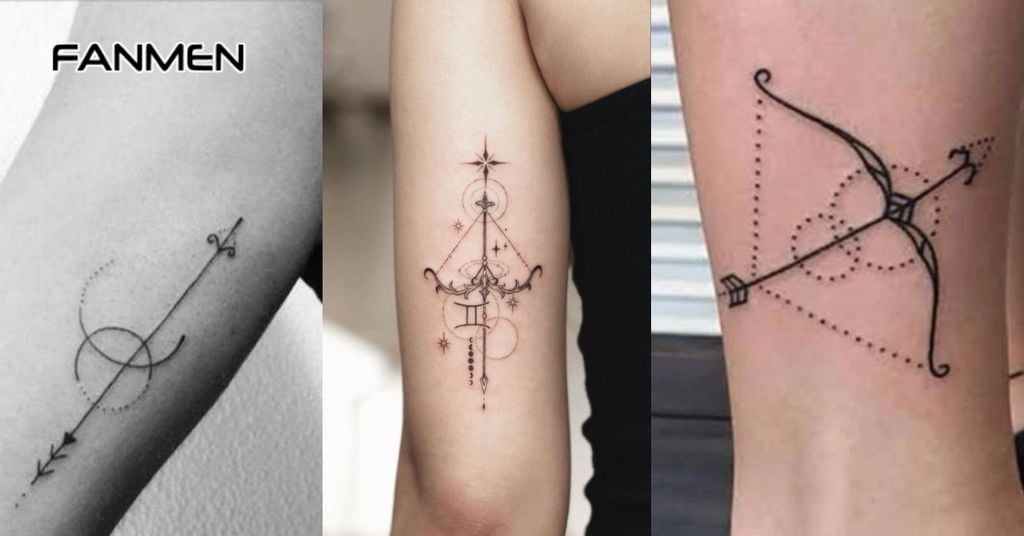 Hình Xăm Nhân Mã Phong Cách Hình Học 3