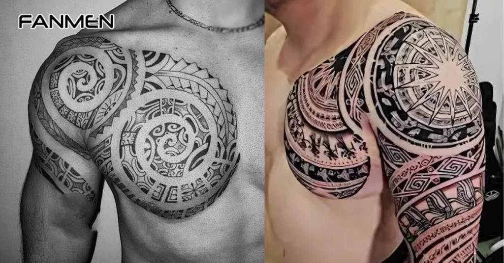 Hình xăm trống đồng Việt Nam ở tay 4