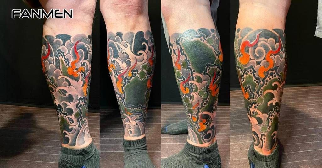 Japanese Leg Tattoo 4