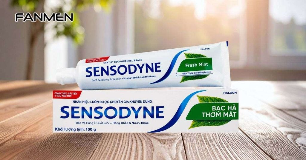 Kem đánh răng trị hôi miệng Sensodyne Fresh Mint