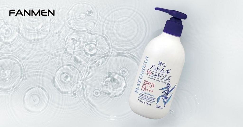 Kem làm trắng da toàn thân cho nam giới Hatomugi SPF 31 PA+++