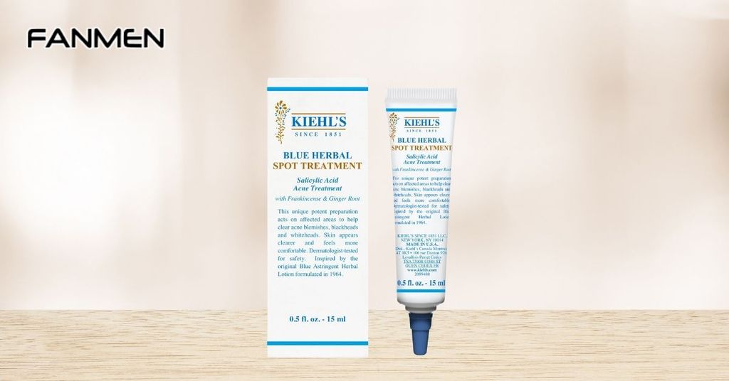 Kem trị mụn ẩn dưới da cho nam Kiehl’s Herbal Spot Treatment