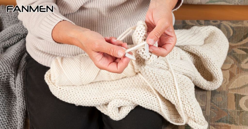 Khăn len tự đan