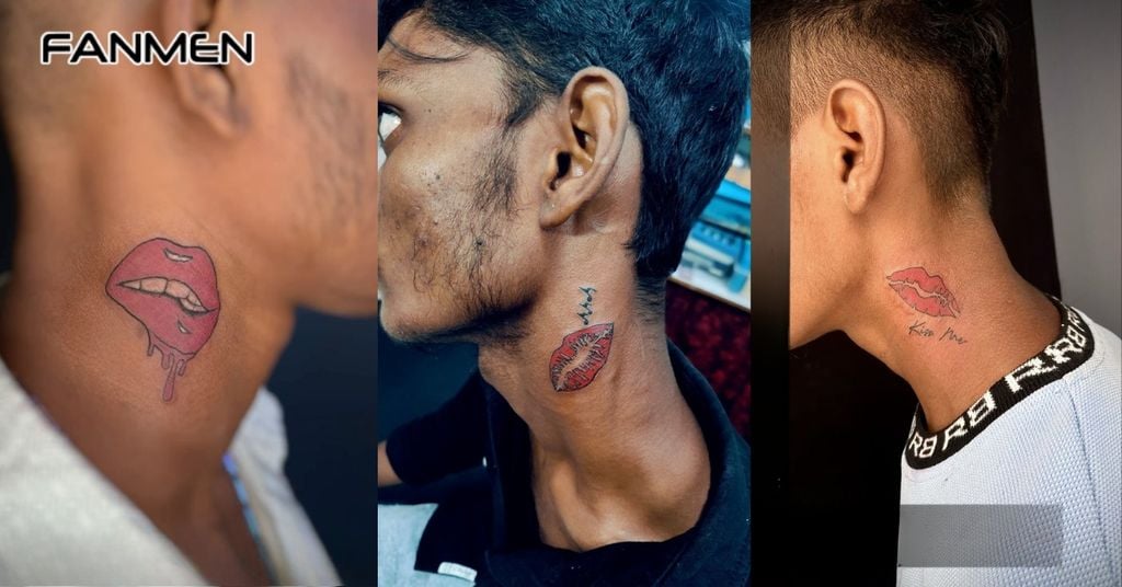 Hình Xăm Môi Kết Hợp Với Các Yếu Tố Khác 4