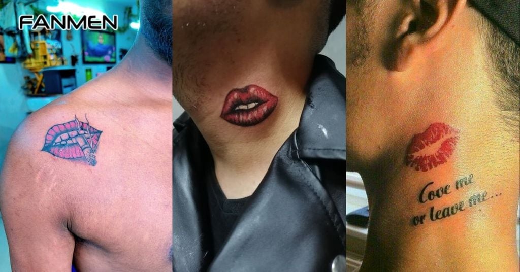 Hình Xăm Môi Kết Hợp Với Các Yếu Tố Khác 5