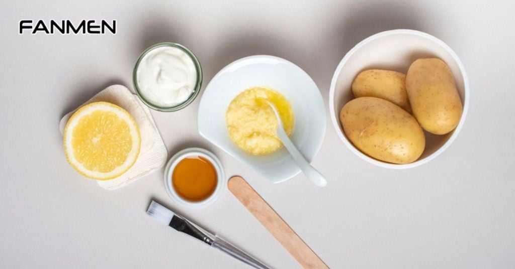 Mặt nạ trắng da cho nam giới từ khoai tây, sữa tươi và mật ong