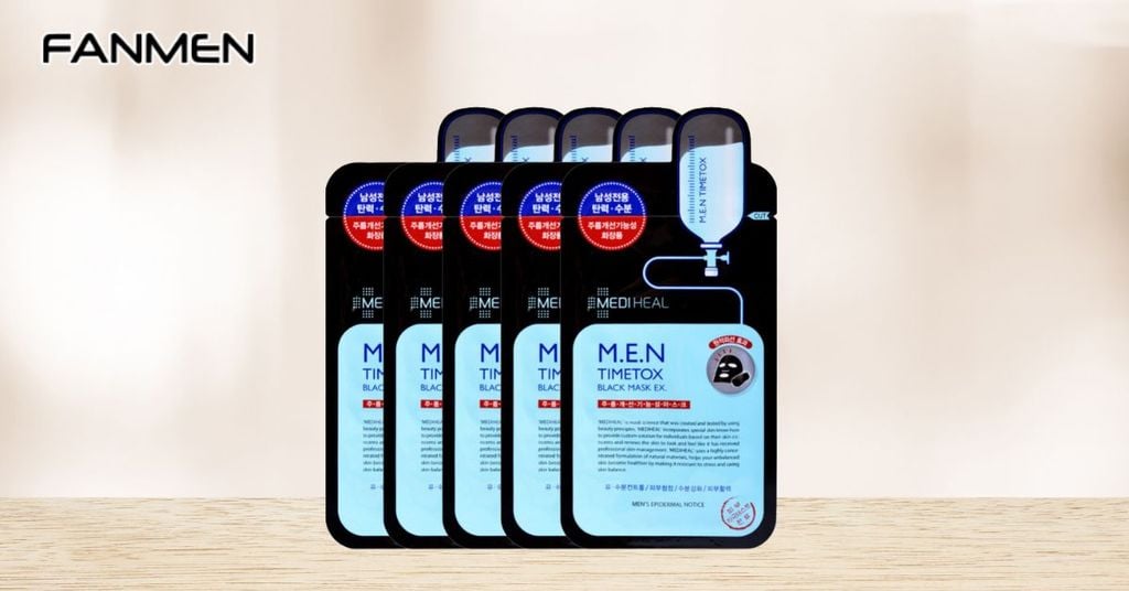 Mặt nạ dưỡng da cho nam Mediheal M.E.N Timetox Black Mask EX