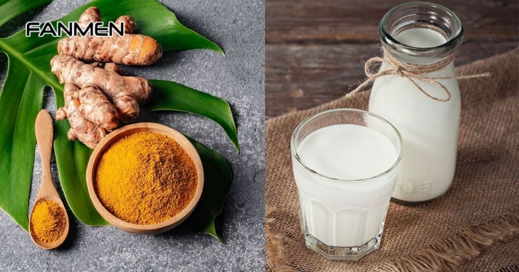Mặt nạ bột nghệ và sữa tươi