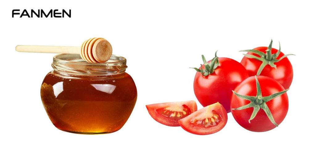 Dưỡng trắng da mặt nam giới bằng cà chua và mật ong