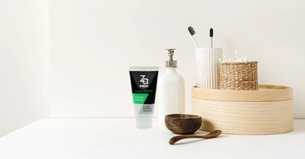 Sữa rửa mặt mờ vết thâm cho nam Za Men Ultimate Matte Purifying Oil Control Cleanser