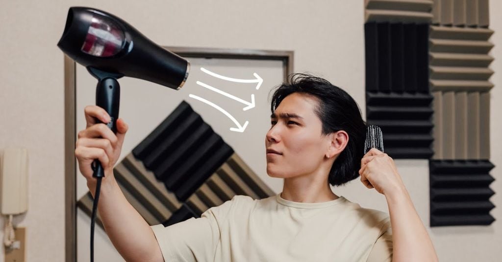 Cách uốn tóc bằng máy sấy cho nam