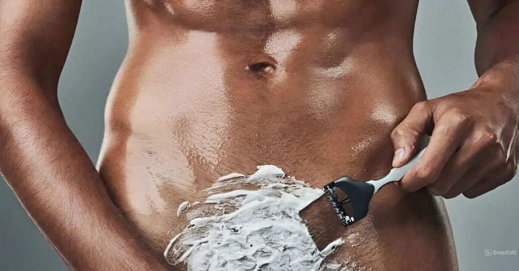 Dọn lông vùng kín nam bằng kem tẩy lông