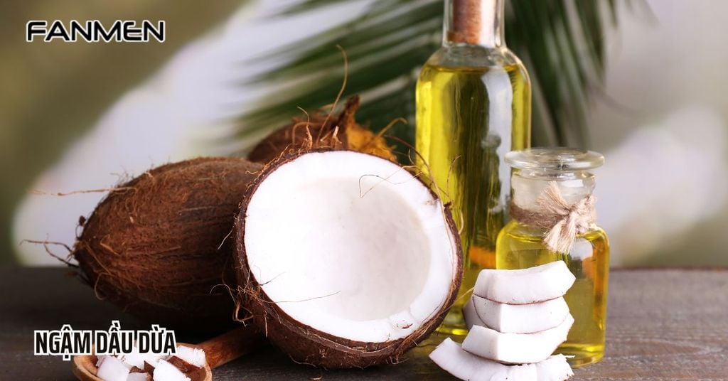 Ngậm dầu dừa