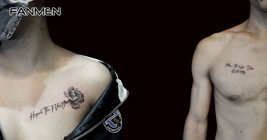 Ý nghĩa hình xăm tên người yêu cho nam