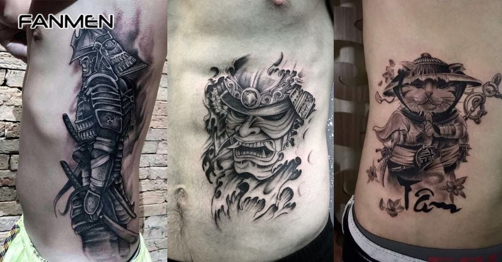 Hình xăm eo nam phong cách Nhật Bản 2