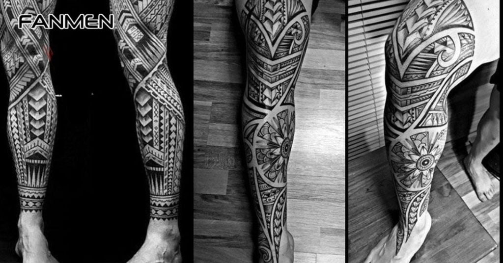 Hình Xăm Full Chân Phong Cách Mandala 3