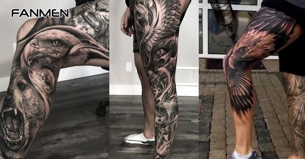 Hình Xăm Full Chân Phong Cách Thực Tế 3