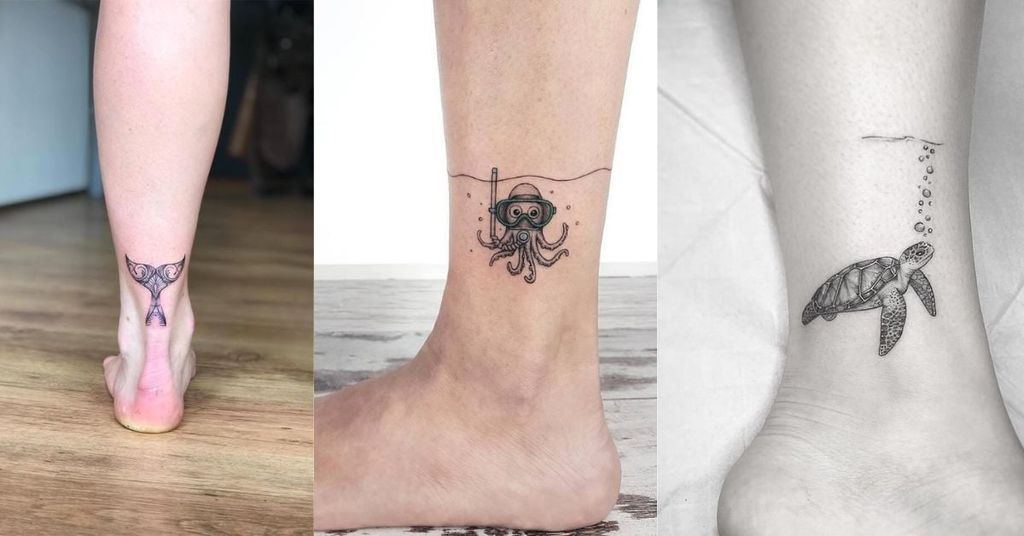 Hình xăm mắt cá chân độc đáo và phá cách 6