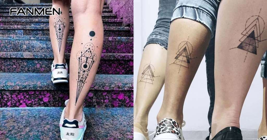 Các hình xăm nhỏ đẹp cho nam ở bắp chân 8