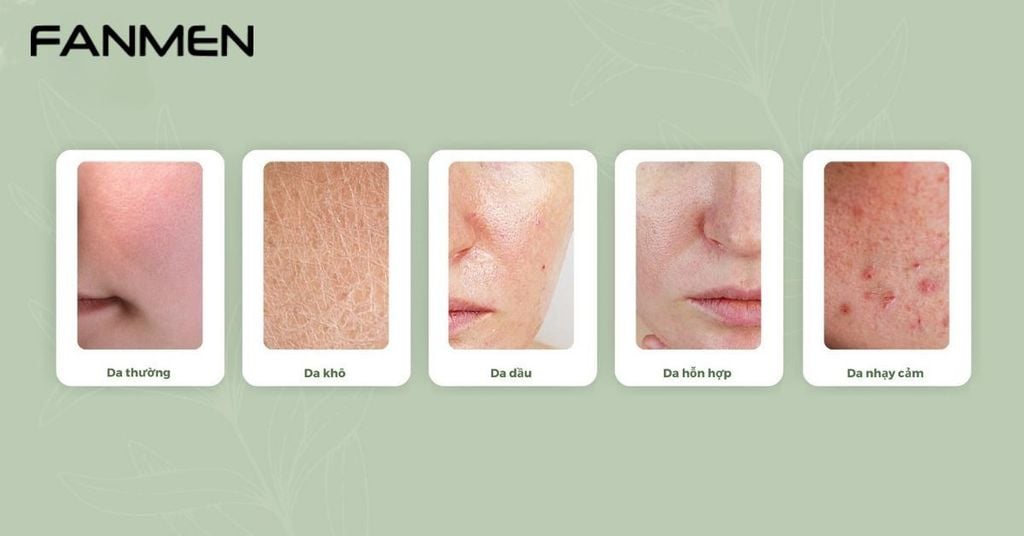 Cách phân biệt loại da nam giới