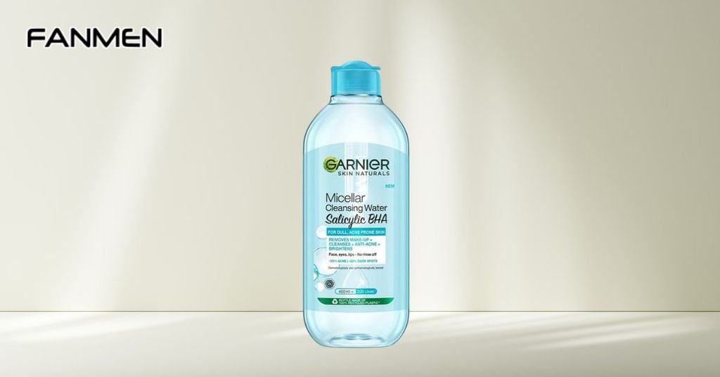 Nước tẩy trang cho da dầu mụn nam Garnier