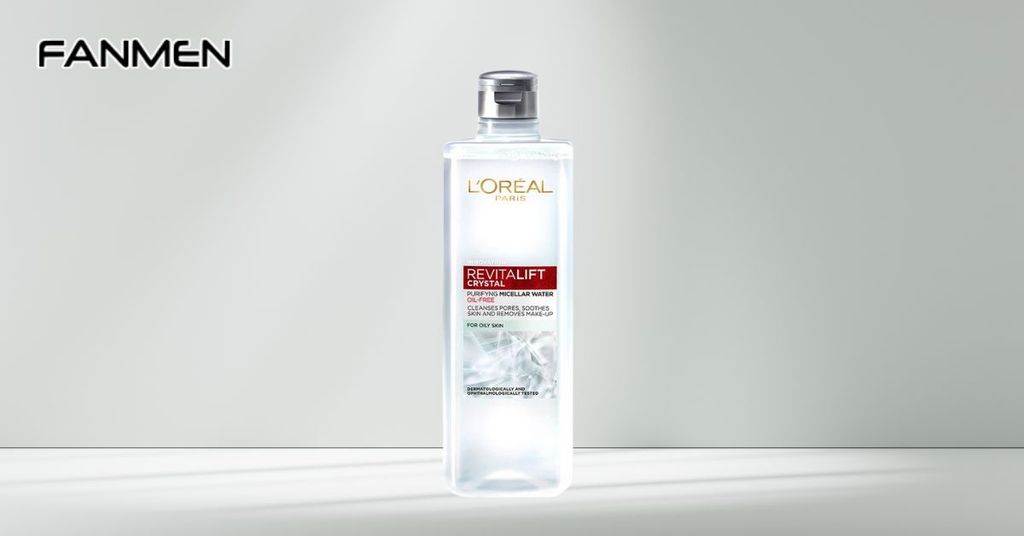 Nước tẩy trang cho da dầu mụn L'oreal Revitalift Crystal Purifying Micellar Water