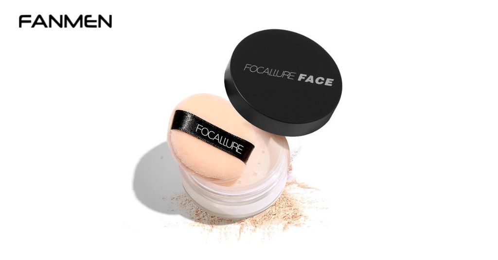 Phấn có màu da tự nhiên cho nam giới Focallure Match Max Baking & Setting Matte Loose Powder dạng bột