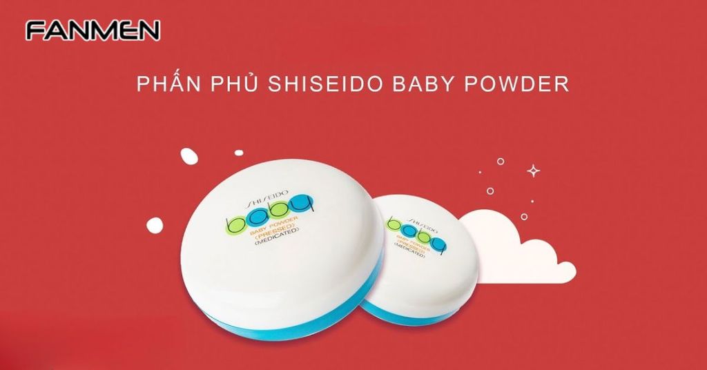 Phấn&nbsp;có màu da tự nhiên cho nam giới Shiseido Baby Powder Pressed Medicated