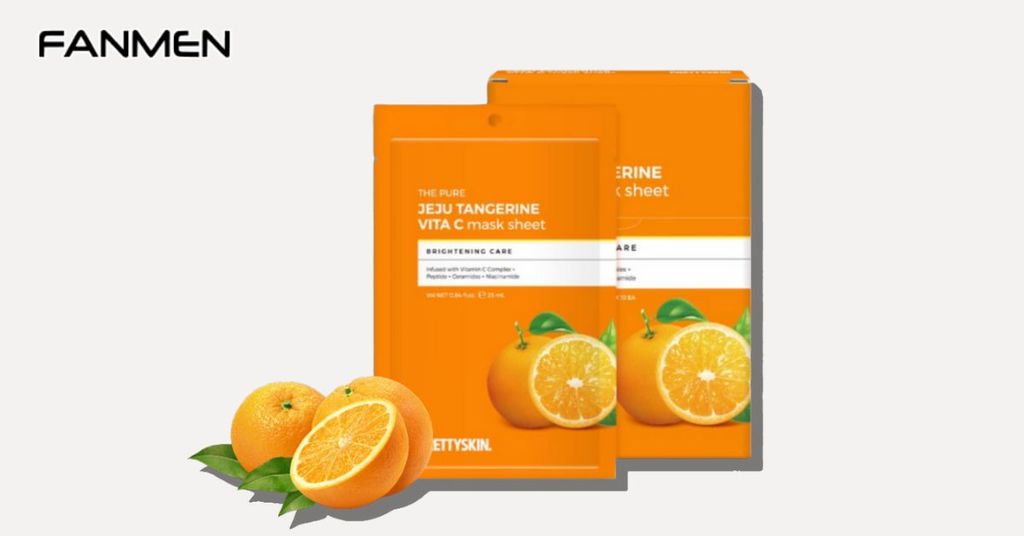 Prettyskin The Pure Jeju Tangerine Vita C Mask Sheet