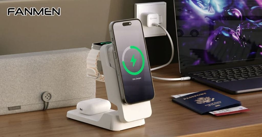 Đế sạc không dây 3 trong 1