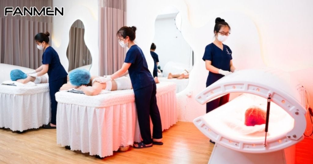Spa tắm trắng cho nam LG Clinic