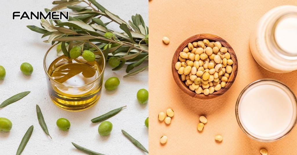 Làm trắng da bằng sữa đậu nành kết hợp dầu oliu