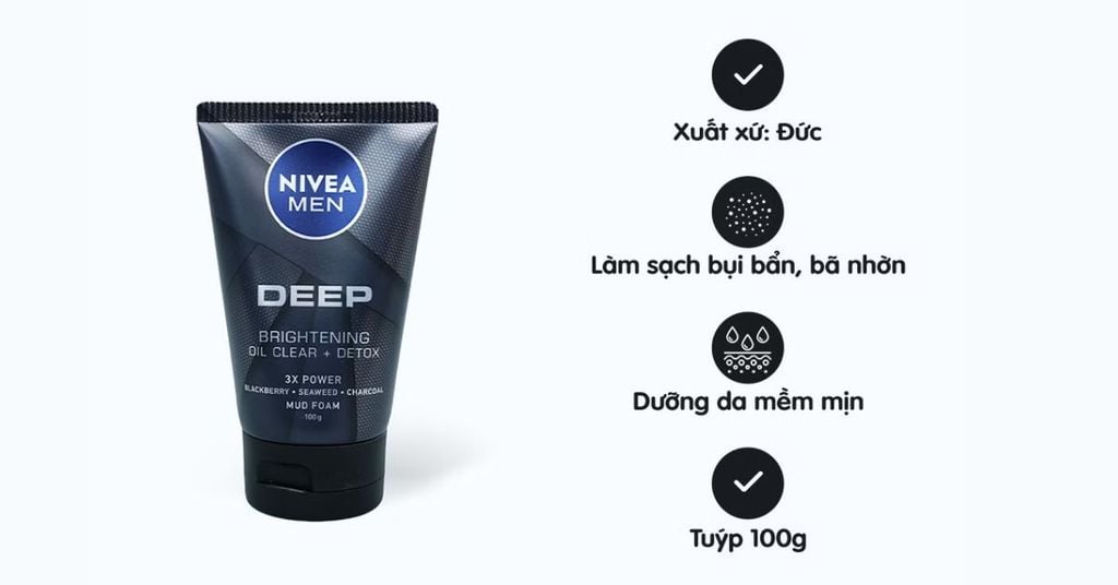 Sữa rửa mặt cho nam Nivea For Men