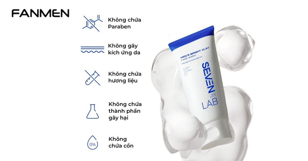 Sữa rửa mặt nam giới Sevenlab