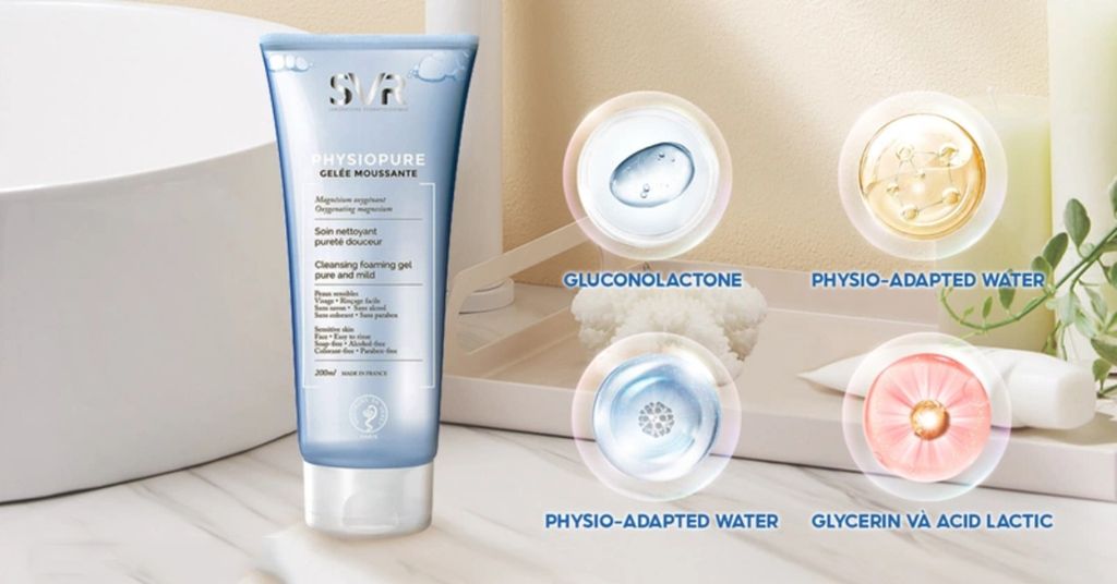 sữa rửa mặt trị mụn cho nam da nhạy cảm