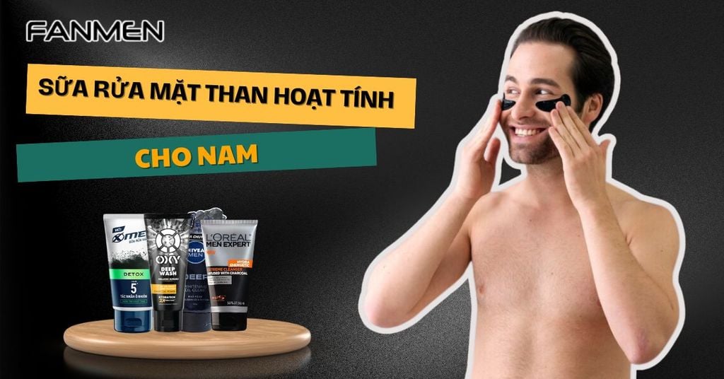 Sữa rửa mặt than hoạt tính cho nam