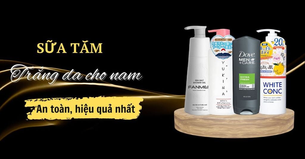 sữa tắm trắng da cho nam