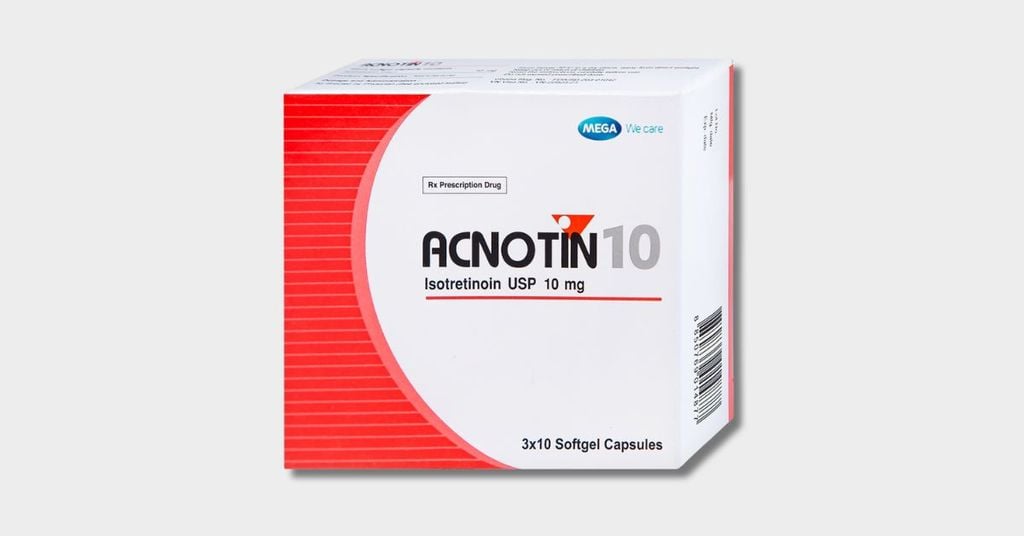 Thuốc uống Acnotin Isotretinoin 10mg