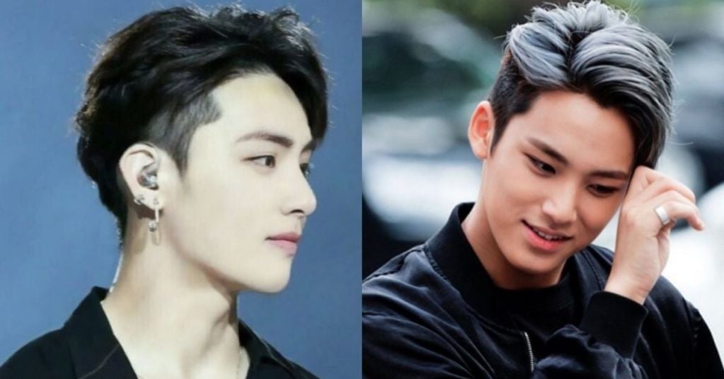 tóc 2 mái hàn quốc cho nam