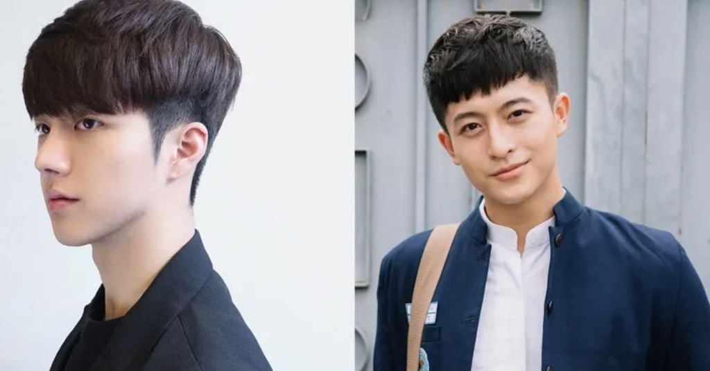 nam trán cao để tóc gì