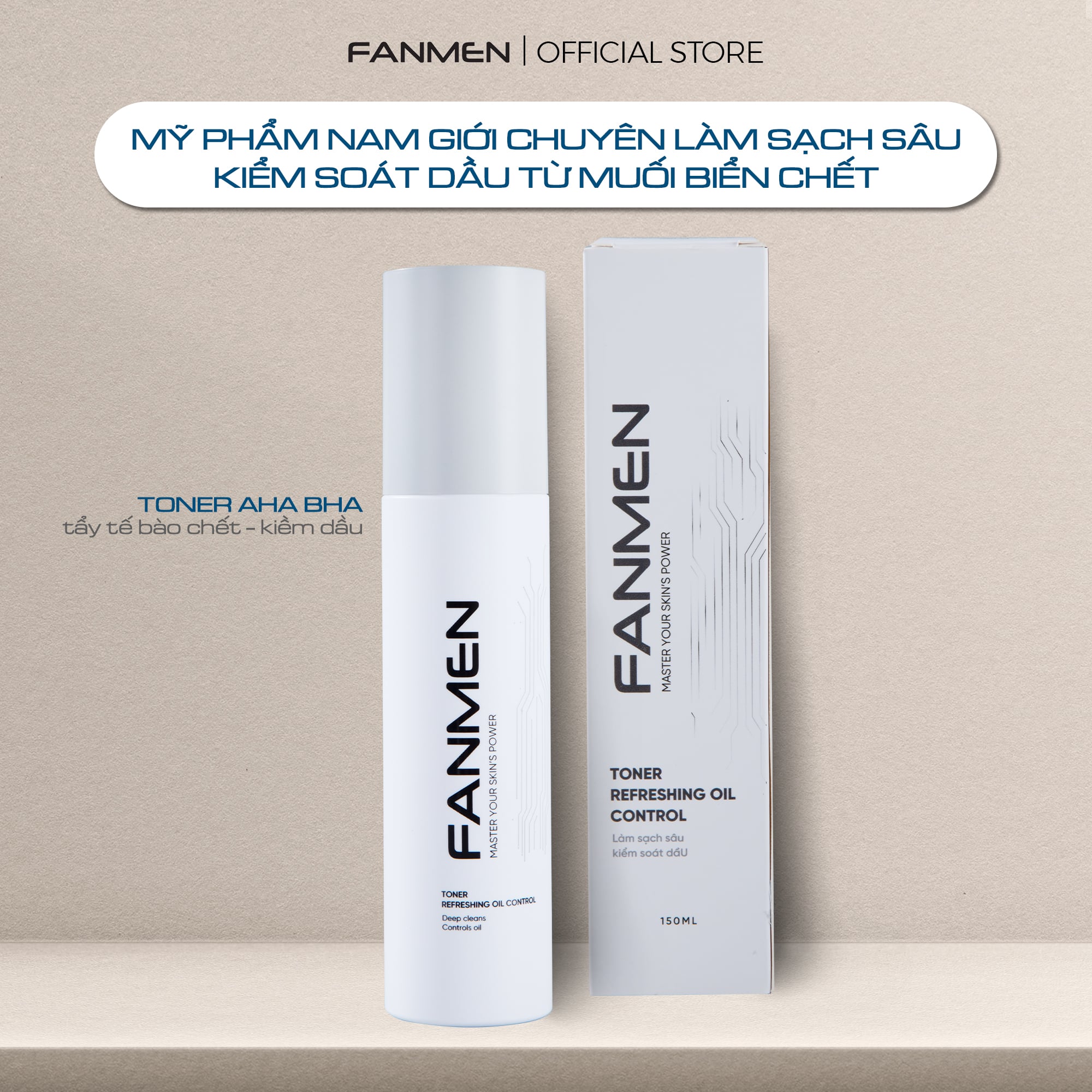 Toner cho nam Fanmen - Cấp ẩm tức thì, sạch sâu đa tầng 150ml