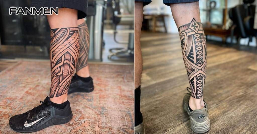 Tribal Leg Tattoo 2