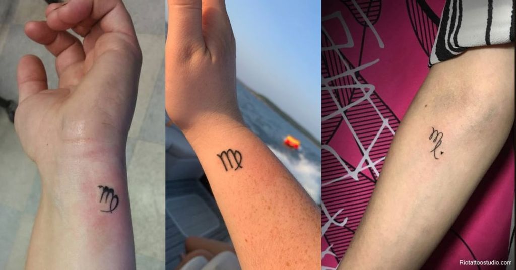 Hình Xăm Biểu Tượng Cung Xử Nữ Đơn Giản 2