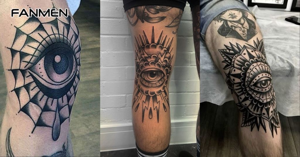 Hình xăm đầu gối phong cách truyền thống 1