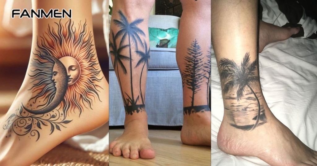 Hình xăm mắt cá chân độc đáo và phá cách 1